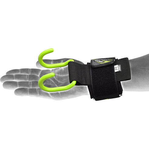 RDX W15 ANCHOR GYM HOOK STRAPS(Green)-3